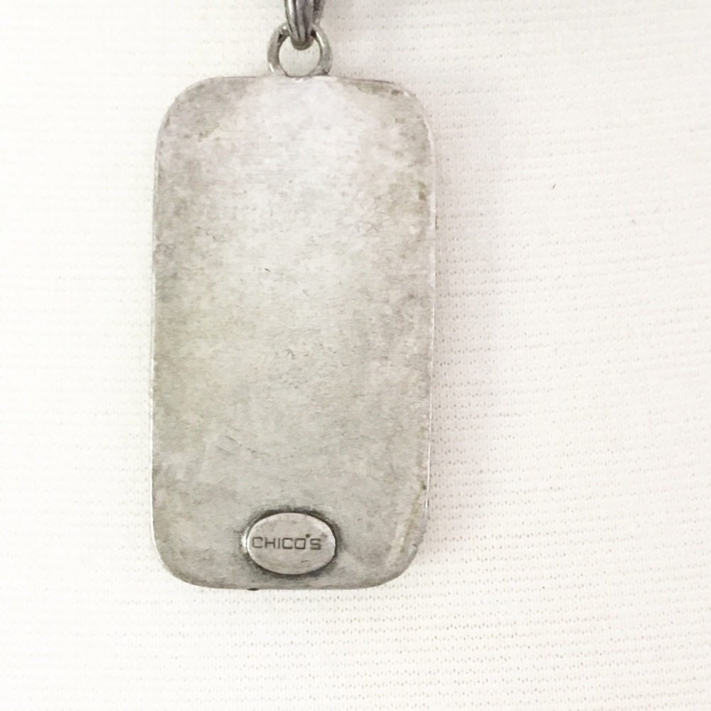 Chicos Silver Large Pendant Necklace - Picture 3 of 4